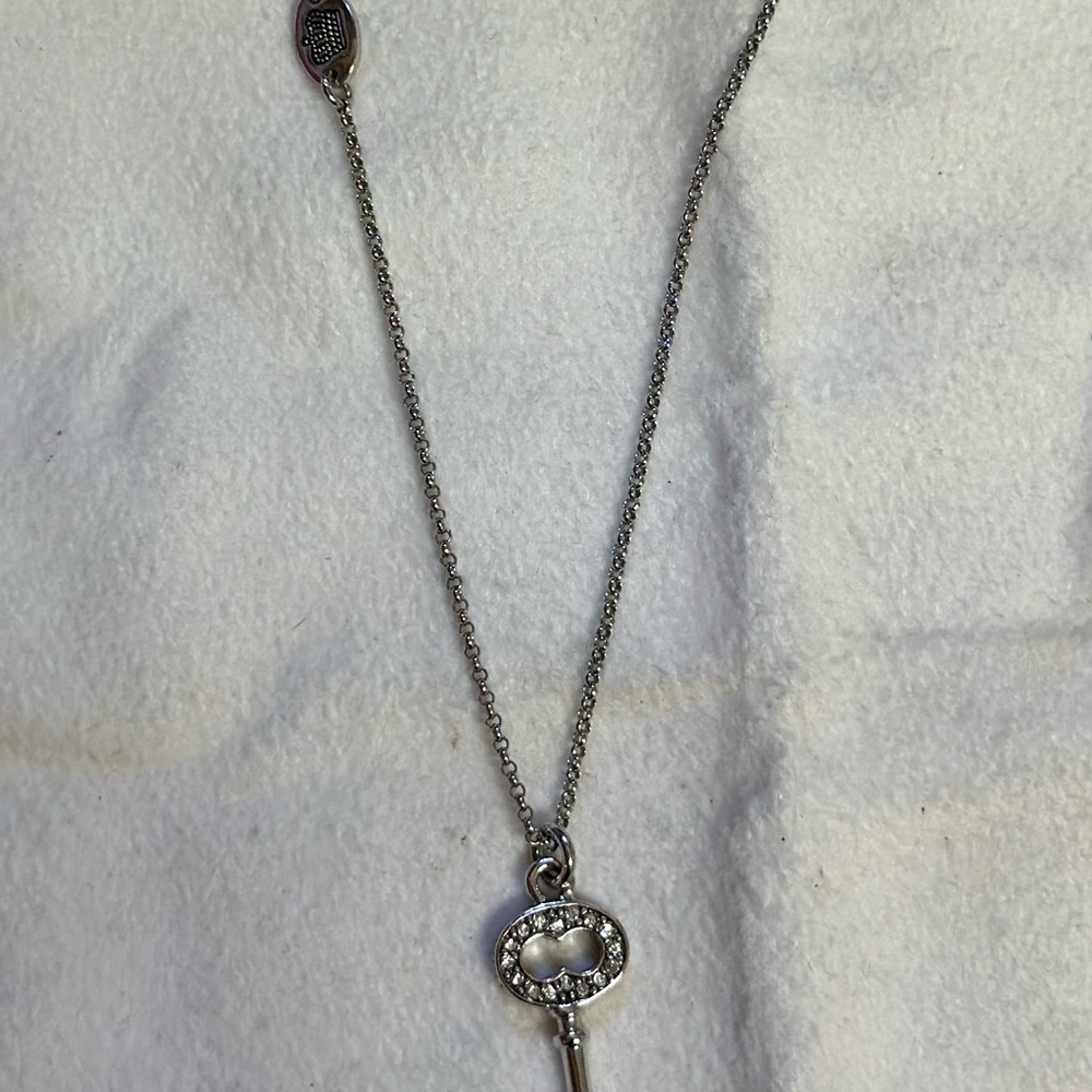 Juicy Couture Silver Key Necklace